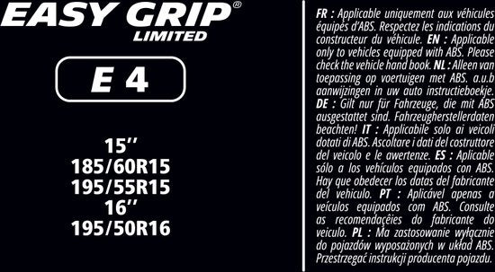 Chaînes à neige Michelin Easy Grip Limited - EG-E4