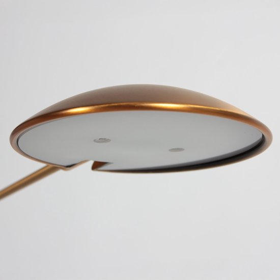 Lampadaire Steinhauer Daphne 2 4601BR - lampe de lecture en métal et composants électroniques de couleur bronze, éclairage réglable, style classique, idéale pour une utilisation en intérieur