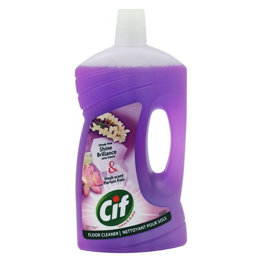 Nettoyant pour sols Cif Lotus & Jasmin - 1 litre - Pour tous les types de sols - Violet