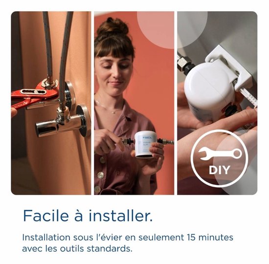 Système de filtration d'eau - BRITA - Mypure SLIM V-MF - 2 pressions - 6,9 bars max. - 8 000 L d'eau filtrée / 12 heures