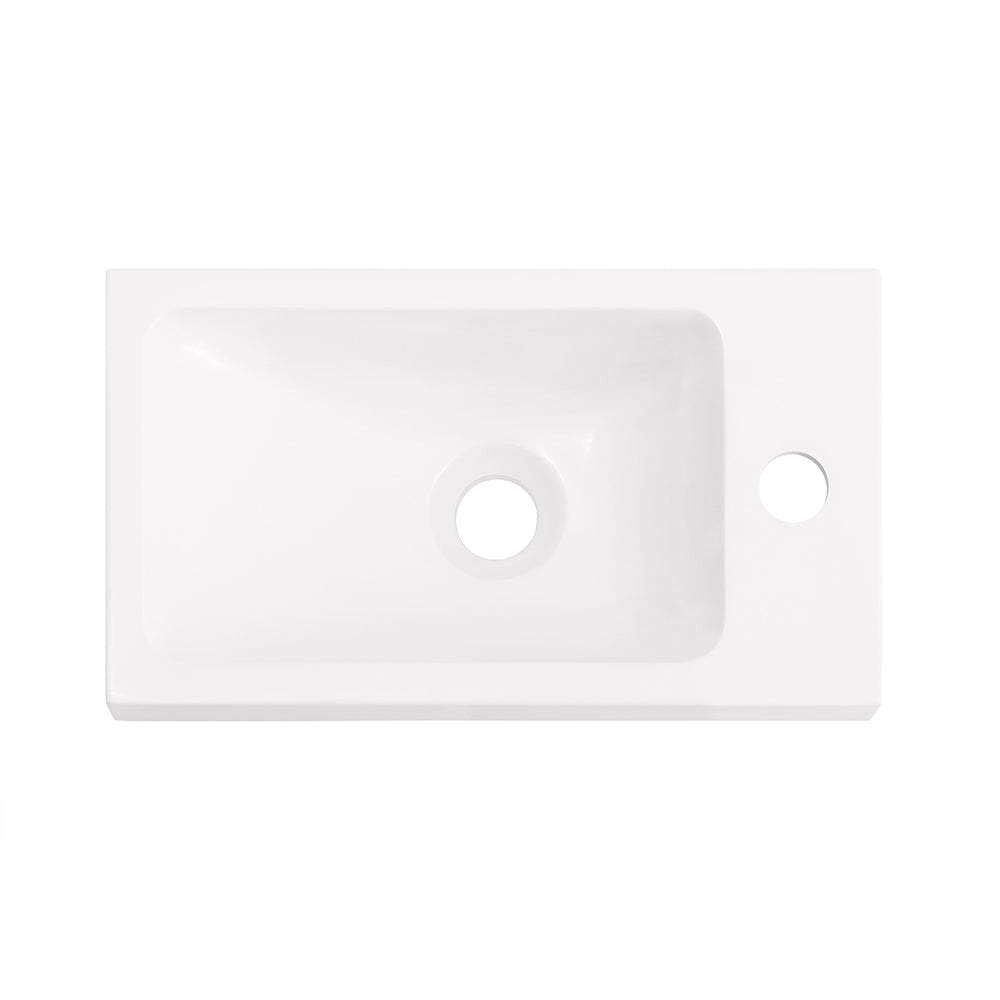 Meuble de salle de bain compact et élégant avec évier - SoBuy BZR196-BR (40 x 22 x 56 cm)