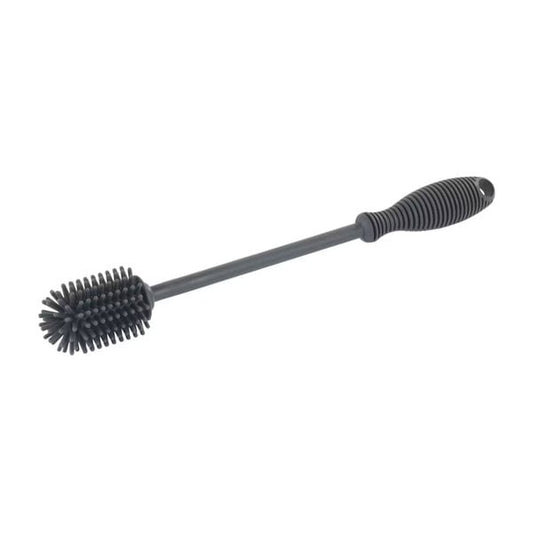 WENKO Sia Porte-bouteilles gris - 25 cm - Silicone - Tête de brosse Ø 3,5 cm