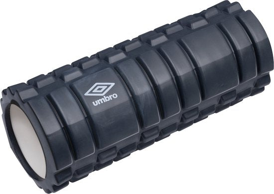 Rouleau en mousse Umbro - Rouleau de massage - Sport et fitness - Soulage les muscles - Noir - 14 x 33 centimètres
