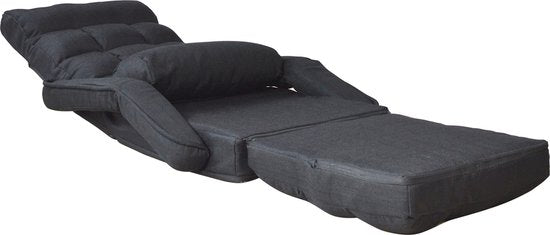 VDD Gaming - Chaise longue - Se plie en un fauteuil inclinable - Noir -71x51x50cm