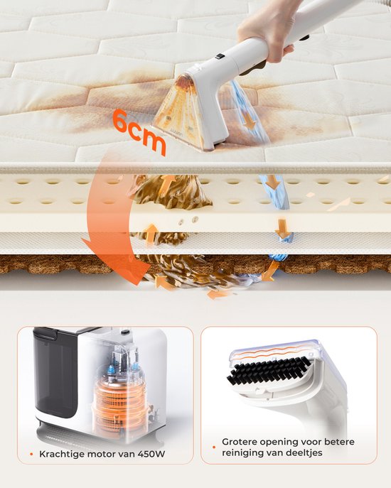 Aspirateur-laveur Uwant B200SE 12 000 Pa, 450 W, pour la maison et le bureau, multifonctionnel