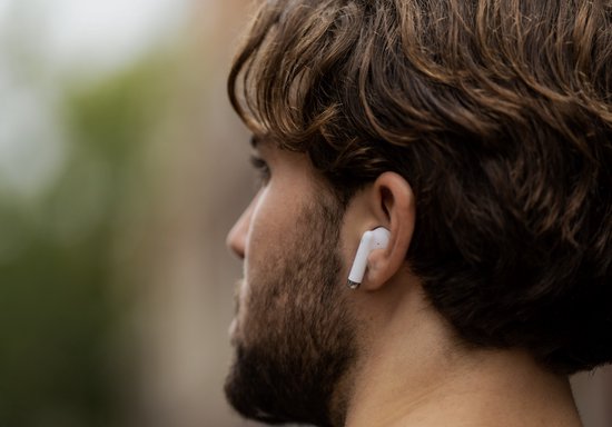 Ecouteurs sans fil Golden Sound - Ecouteurs Bluetooth - Ecouteurs sans fil - Earpods - Ecouteurs pour le sport - Convient pour Smartphone et ordinateur portable - Blanc