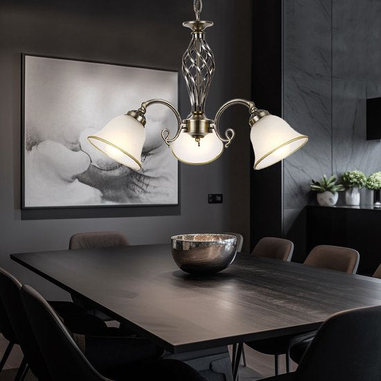 Lustre Globo Odin LED - Classic - Laiton avec verre dépoli 2