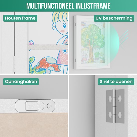 Cadre d'échange A4 21x30 cm bois blanc