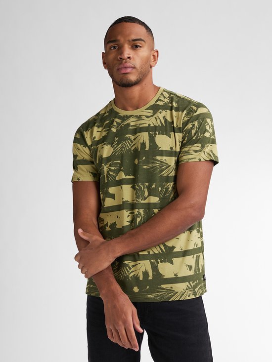Petrol Industries - T-shirt pour homme à imprimé intégral Harbor - Vert - Taille XXXL