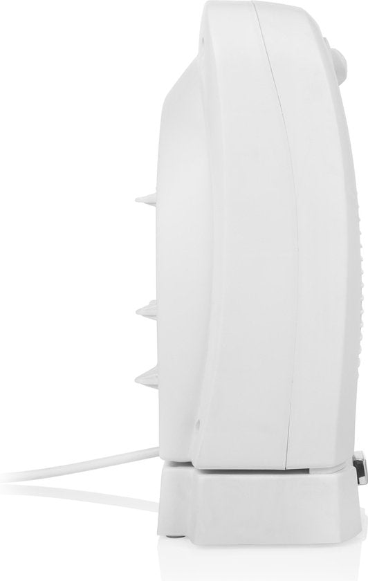 Tristar chauffage électrique KA-5059 - Chauffage à ventilateur - 2 niveaux de chaleur et ventilateur - Chauffage de camping - Blanc - Oscillant - Protection contre la surchauffe - Chauffage de salle de bains