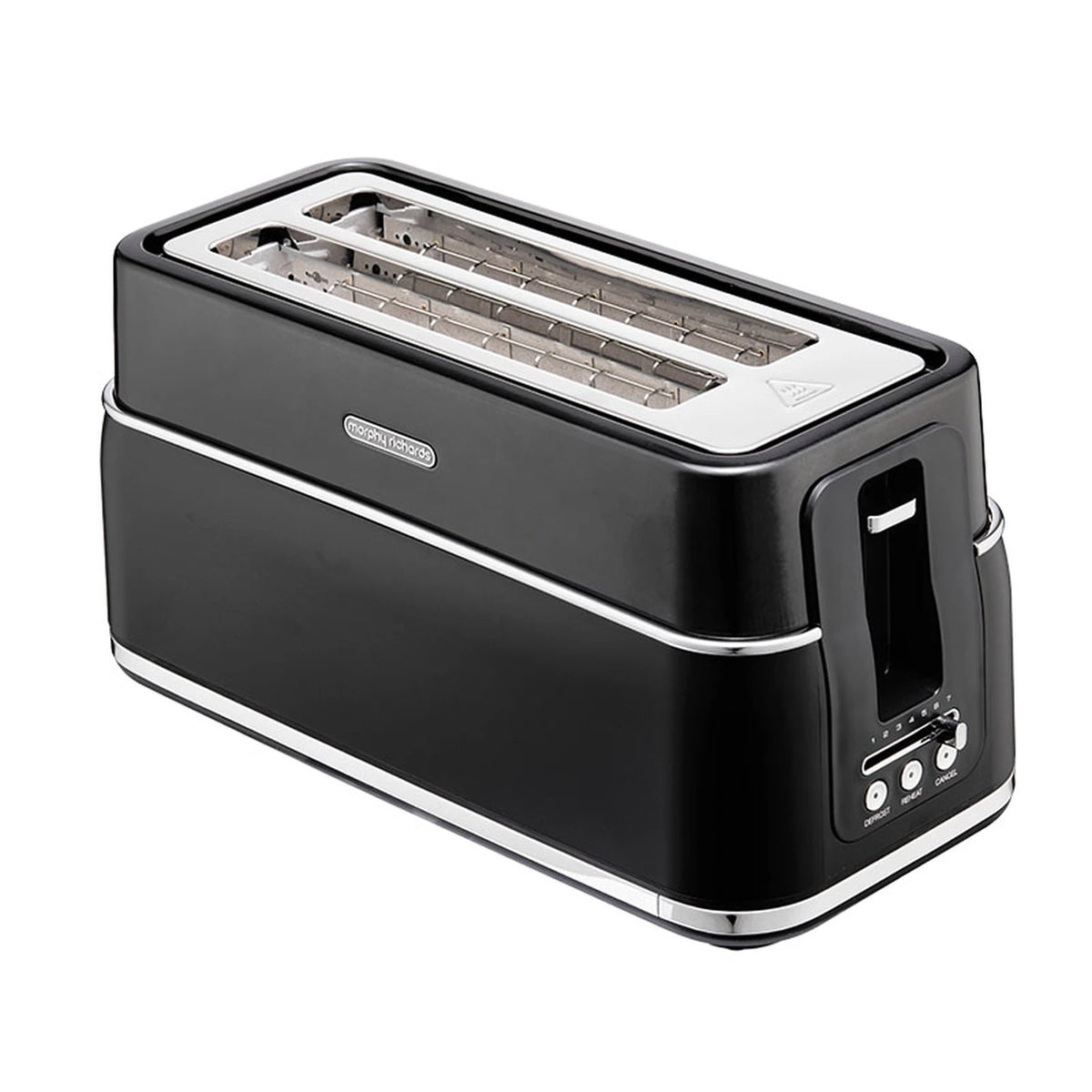 Grille-pain Morphy Richards Signature pour 4 tranches - Fentes extra-longues - 1 800 W - 40 x 20 x 20 cm - Noir