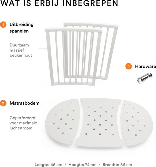Kit d'extension pour lit bébé Stokke® Sleepi™ - Blanc