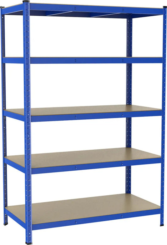 Yaheetech Rayonnage lourd 180x120x60cm Rack de stockage en métal, max. 875kg, 5 étagères, bleu