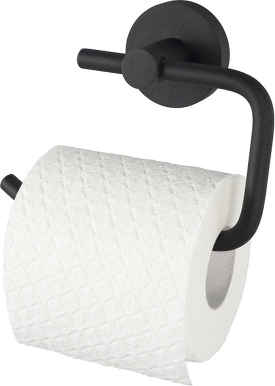 Haceka Kosmos - Porte-rouleau de papier toilette - Noir mat