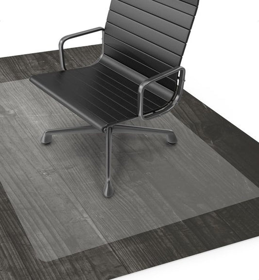 Protecteur de sol pour chaise de bureau - Goliving - Tapis de protection de bureau - PVC - Antibruit - Pour sols durs - 120 x 150 cm - Transparent