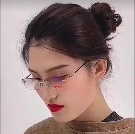 Lunettes d'ordinateur Shine Anti Blue Light 3.00 - Lunettes d'affichage multifocales - Lunettes de lecture pour femmes et hommes - Accessoires inclus