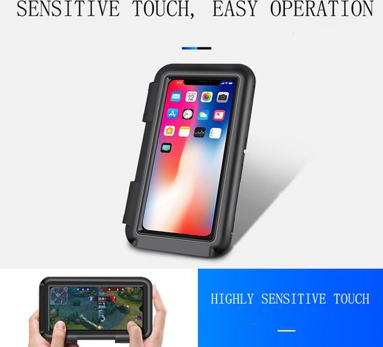 Fuegobird Bicycle Mobile Phone Holder Waterproof Support Universal Gps Bicycle Mobile Phone Holder -Anti Shock &360 degree rotatable - noir