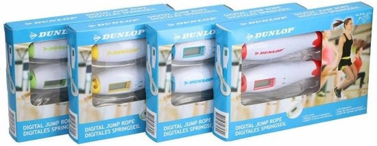 Corde à sauter numérique Dunlop avec compteur électronique et consommation de calories
