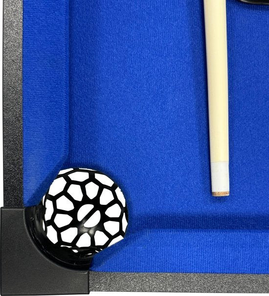 Table de jeux multifonction 2-en-1 Cougar Mini verte/bleue – Baby-foot – Table de billard – Accessoires inclus