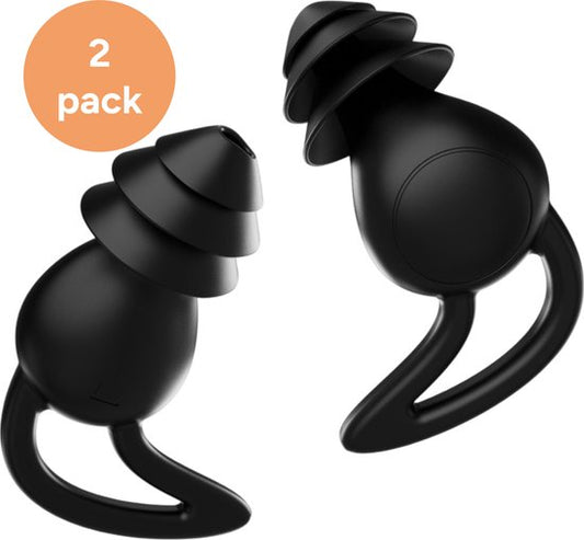 Alyze Earplugs - 2 Packs - Bouchons d'oreilles - Sommeil - Festival party plug - Loop - Plugs - Anti Snore - Ronflement - Protection auditive - Sommeil - Bouchons d'oreilles - Boîte de rangement incluse