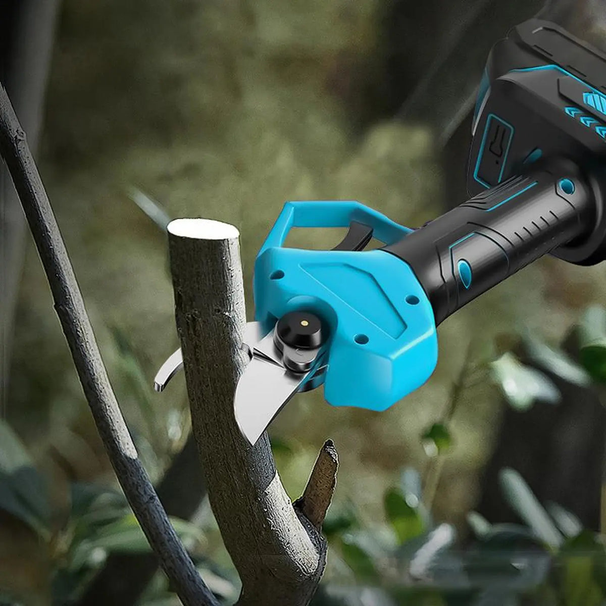 Sécateur électrique sans fil Flora Guard 35 mm - 2 batteries de 3 000 mAh - Sécateur puissant pour les branches épaisses et les arbres