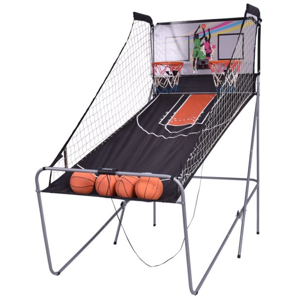 Machine à tirs de basket Coast - Compteur électronique - 4 ballons - Arcade