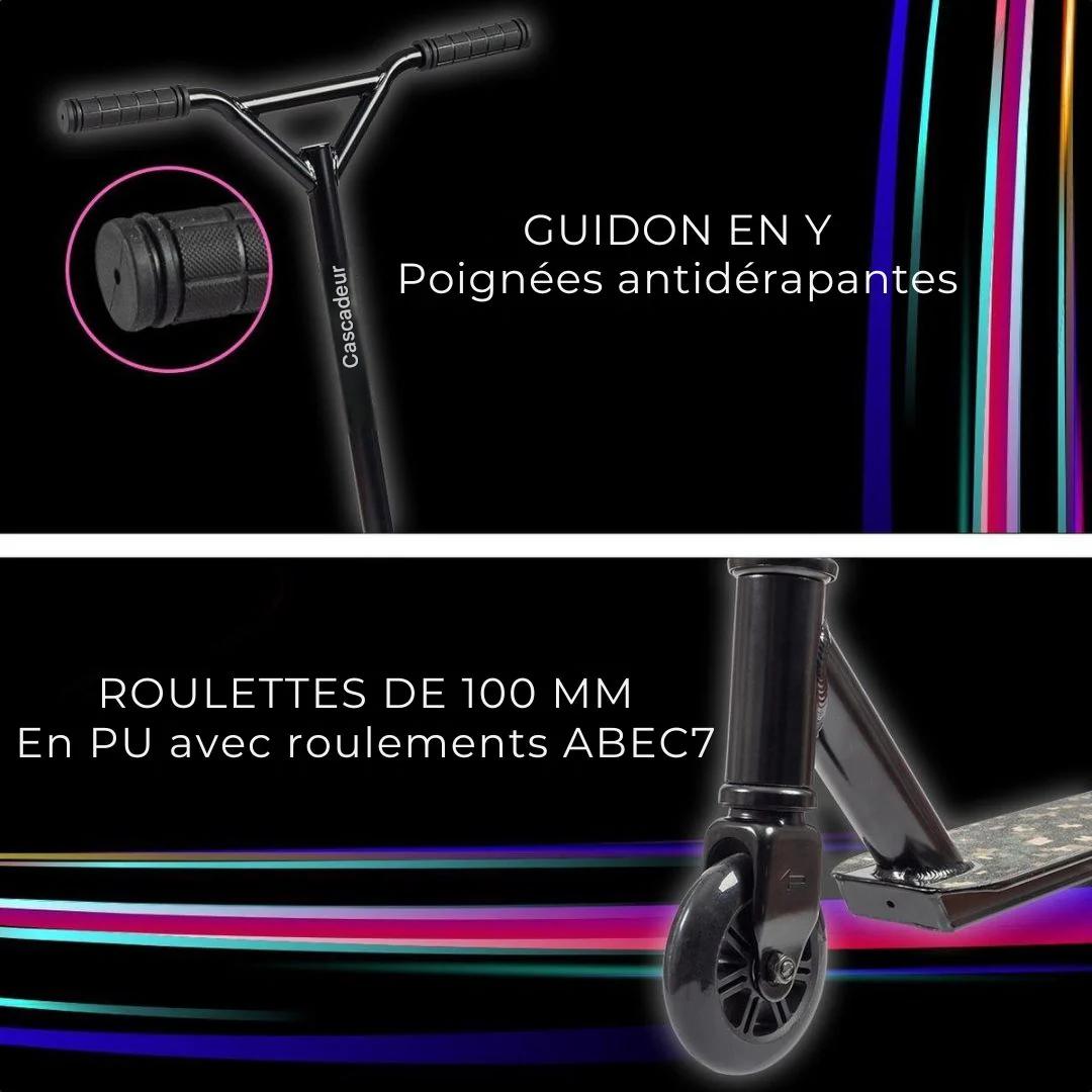 Trottinette LifeGoods  - Étape 8ans+ - Roues 100mm - Noir