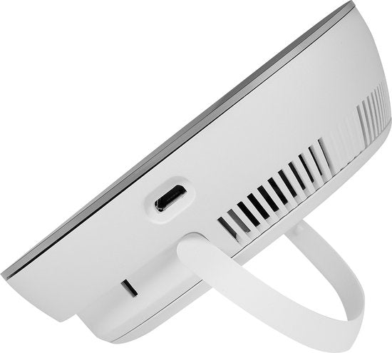 Smartwares FGA-13950 Moniteur de qualité de l'air - CO₂, dioxyde de carbone, température et humidité - Capteur et batterie de 10 ans - Indication de couleur LED, alarme de ventilation - Pour la maison, le bureau, la chambre à coucher, l'école, l'environne