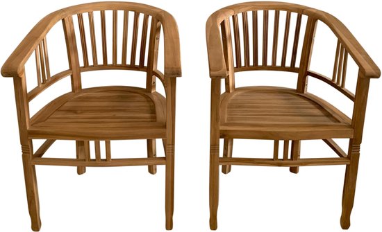 Chaises de jardin AXI Talia en teck – Chaises de jardin en bois – Lot de 2 – 100 % teck – Capacité de charge de 180 kg – Jardin, terrasse ou balcon