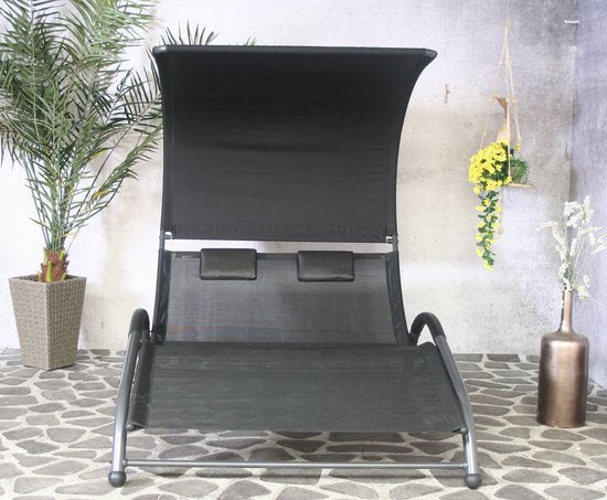 SenS-Line - Cuba chaise longue 2 places - Noir
