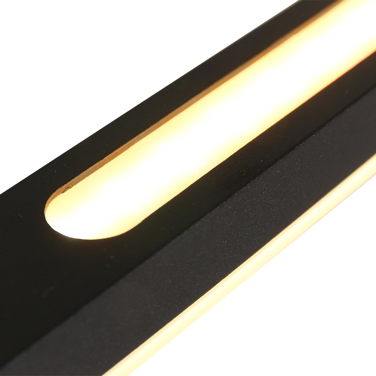 Lampe suspendue réglable Zelena - 2-lumières - Plastique/métal - 155 cm - Hauteur réglable jusqu'à 117 cm - Design moderne - Noir