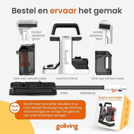 Nettoyeur de tapis Goliving - Machine à nettoyer les tapis - Nettoyeur de taches - Nettoyeur de canapé - Machine à nettoyer - Aspirateur