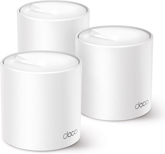 TP-Link Deco X50 - Réseau maillé Wi-Fi - Amplificateur Wi-Fi - Wi-Fi 6 - 3 000 Mbps - Lot de 3