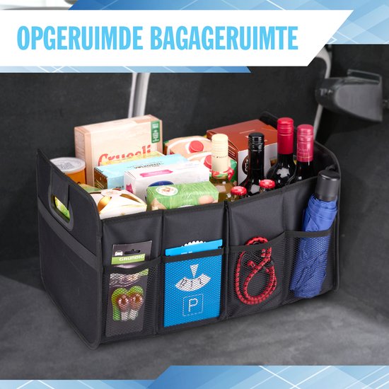 All Ride Organisateur de coffre - Pliable - Accessoires de voiture - Noir