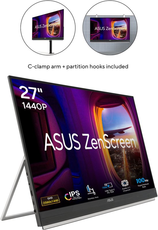 Écran de jeu Asus 90LM0AU5-B01A71 27 pouces Quad HD