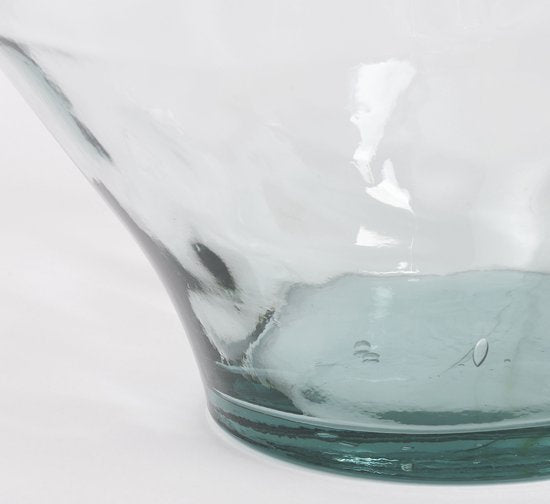 Mica Decorations Vase bouteille Kyara - H46 x Ø38 cm - Verre recyclé - Transparent