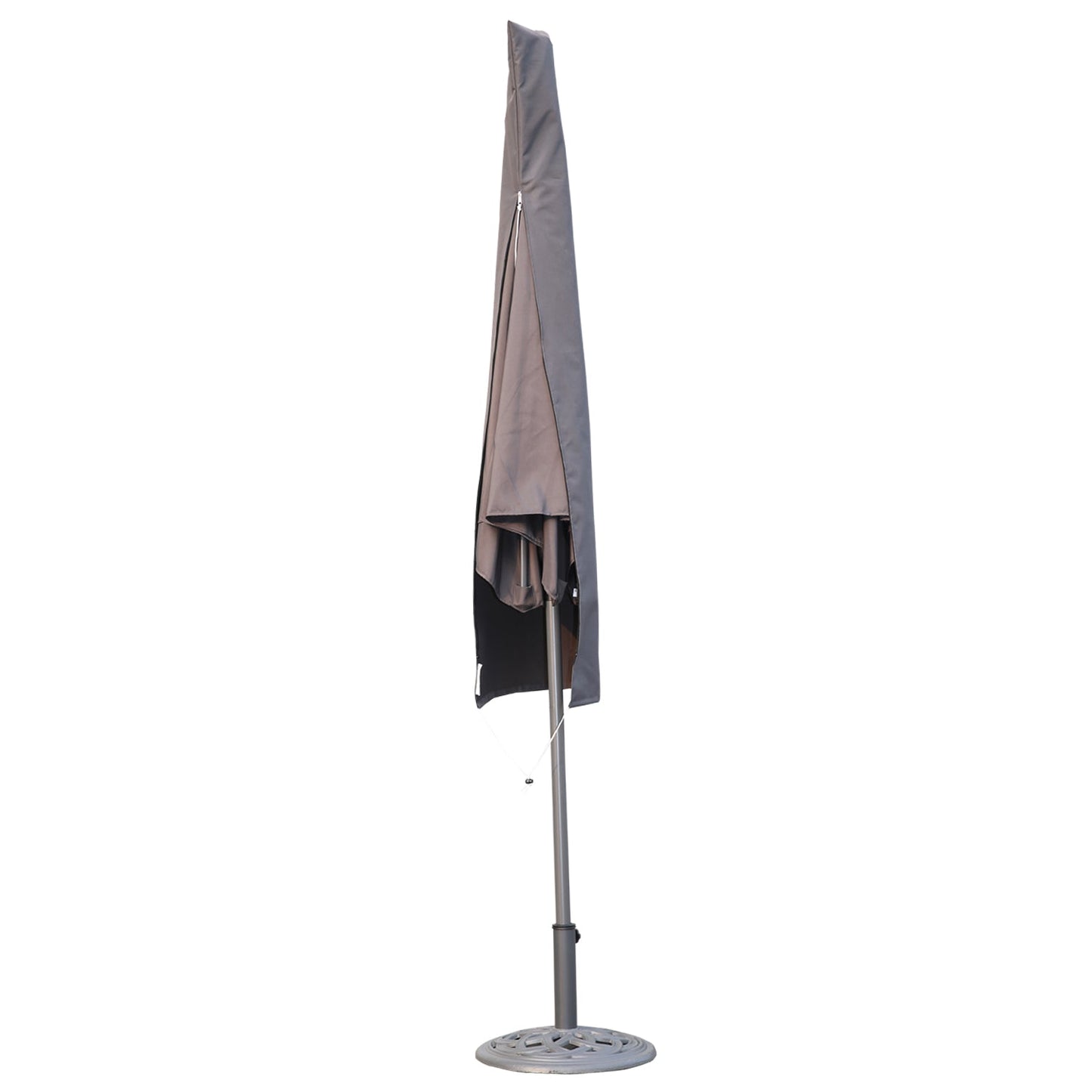 Housse de protection imperméable pour parasol Angel Living - Gris - Polyester
