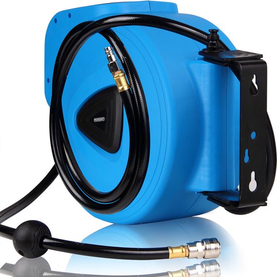 Enrouleur automatique de tuyau d'air comprimé Monzana - 20m - Connexion 1/4