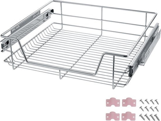 Tectake - Étagère de cuisine télescopique extensible - pour armoire de cuisine, entre autres - largeur 60 cm - 402017