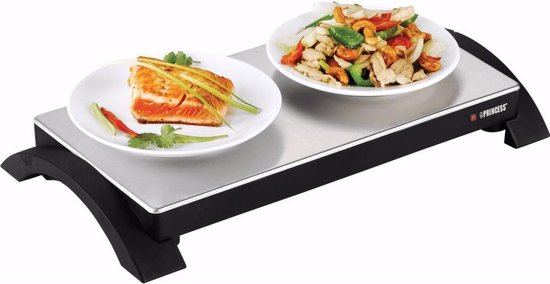 Plaque chauffante Princess 312295 – Utilisation sans fil – Réchaud rechargeable – Chauffe-assiettes – Chauffe-buffet – 1 000 W
