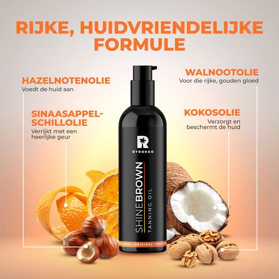 BYROKKO - Shine Brown Oil - Huile booster de bronzage XXL - 150 ml
