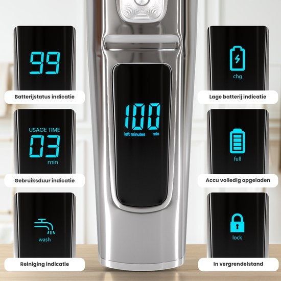 Strex Beard trimmer - 14 in 1 Set - Sans fil et résistant à l'eau - Multigroomer / Bodygroomer / Trimmer