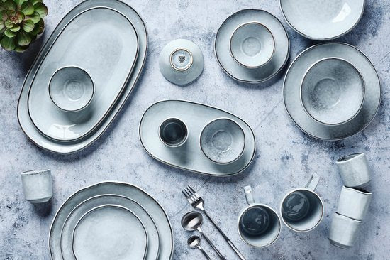 assiette CLOUD Ø21,5cm - 6 pièces - Gris orage