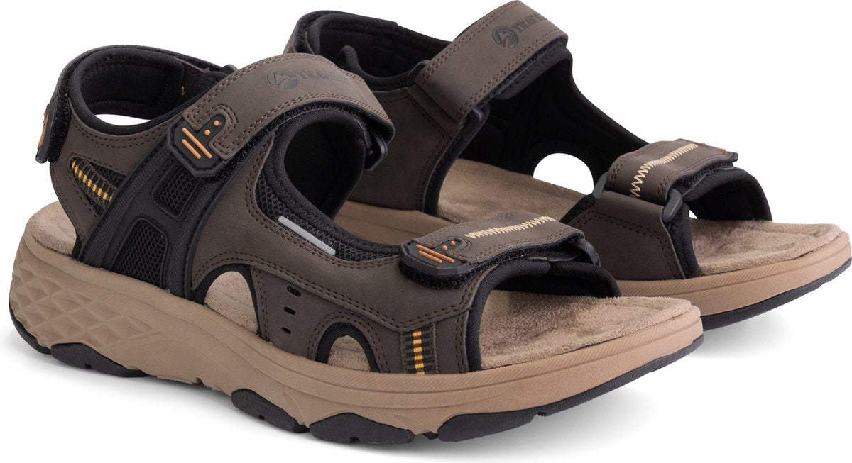 Travelin' Brusdal - Sandales d'extérieur pour hommes - Légères - Sandales d'extérieur - Marron foncé - Taille 43
