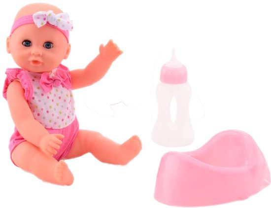 Baby Rose poupée qui boit et fait pipi 25cm - Baby doll