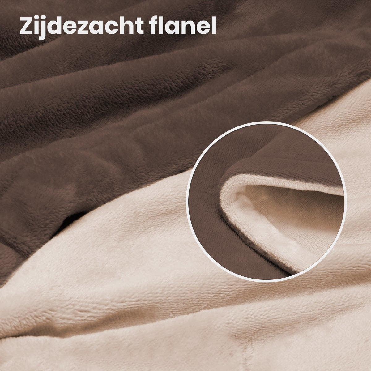 Couverture chauffante électrique - Auronic - 2 personnes - 3 niveaux de chaleur - 200 x 180 cm - Marron