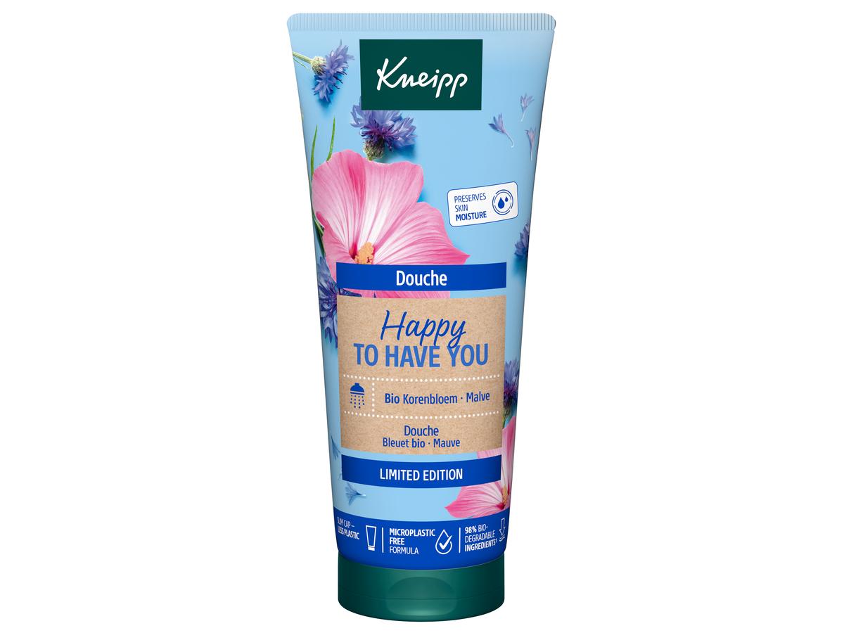 Gel douche Kneipp « Happy to Have You » - 6 x 200 ml - Rafraîchissant et nourrissant