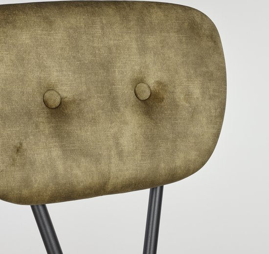 Chaise, Mica Decorations, Chaise de salle à manger Monroe, Tissu Adore, Vert