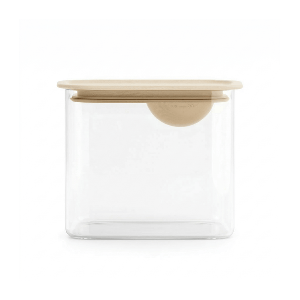 Boîte de conservation Brabantia avec cuillère doseuse - 1,3 litre - 12,3 x 15,4 x 10,6 cm