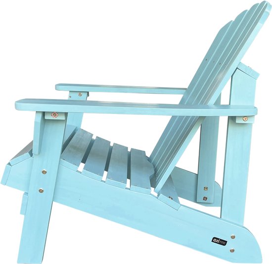 Chaise AXI Carmen Adirondack – Chaise longue en bois avec accoudoirs – Dossier haut - 90,5 x 78,4 x 93 cm